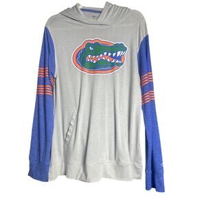 Men’s Gators U of F long sleeve Grey Hoodie sz shirt Large